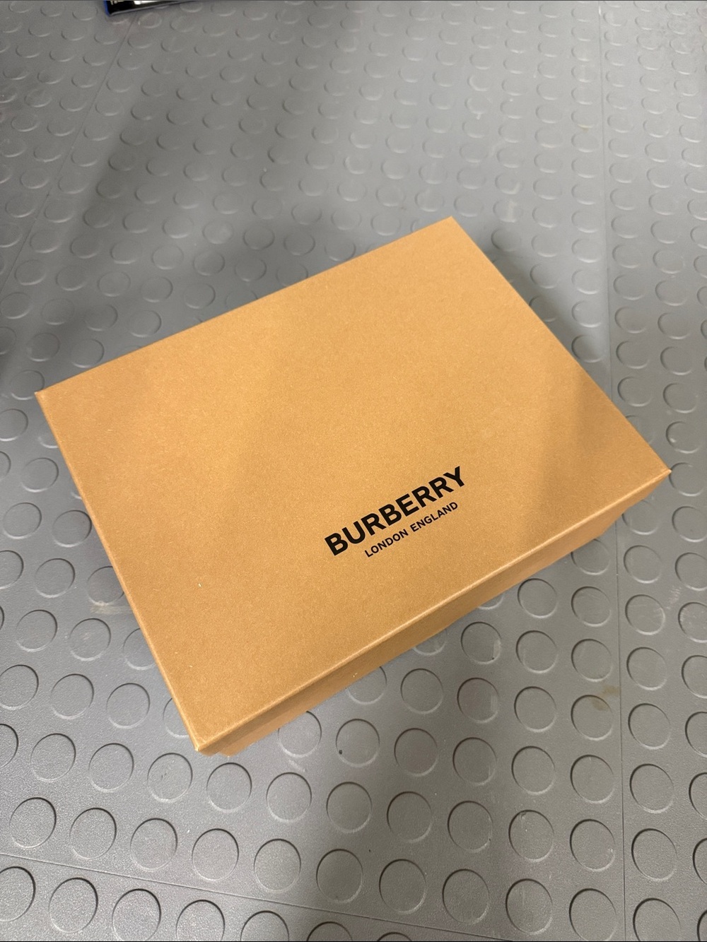 Burberry Tan Box with Black Logo